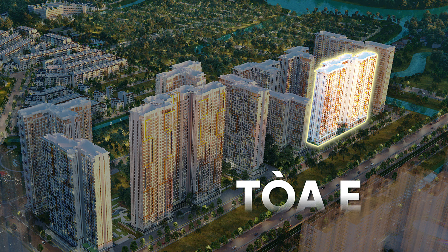 Mặt bằng TÒA E - ERICA - LUMIÈRE BOULEVARD